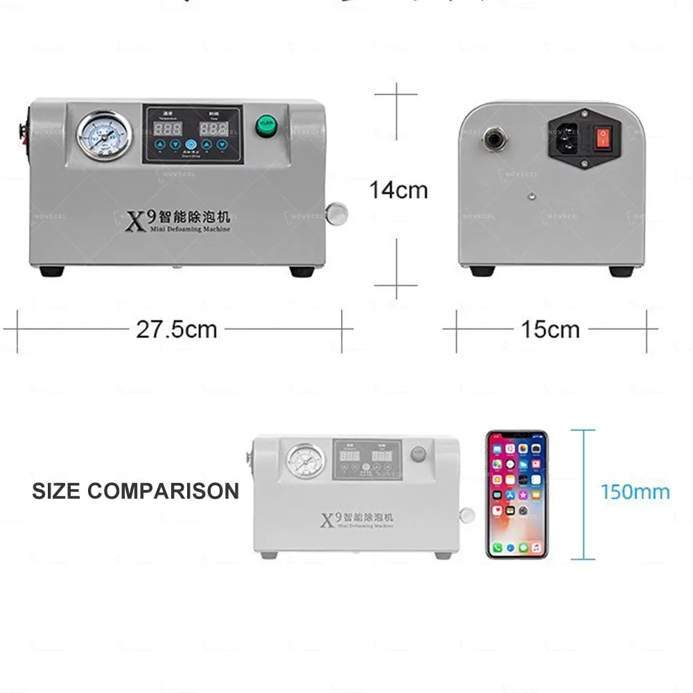 Uyue X9 мини пузырьковая машина ЖК-дисплей Экран ОСА автоклав Debubbler для Мобильный