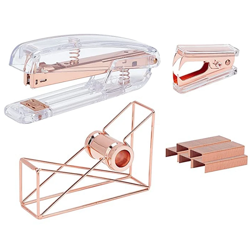 Desk Accessories 4 Kit, Office Supplies Set, Tape Dispenser, Staple Remover, and Staple Set with Brass 24/6 Standard
Desk Accessories 4 Kit, Office Supplies Set, Tape Dispenser, Staple Remover, and Staple Set with Brass 24/6 Standard