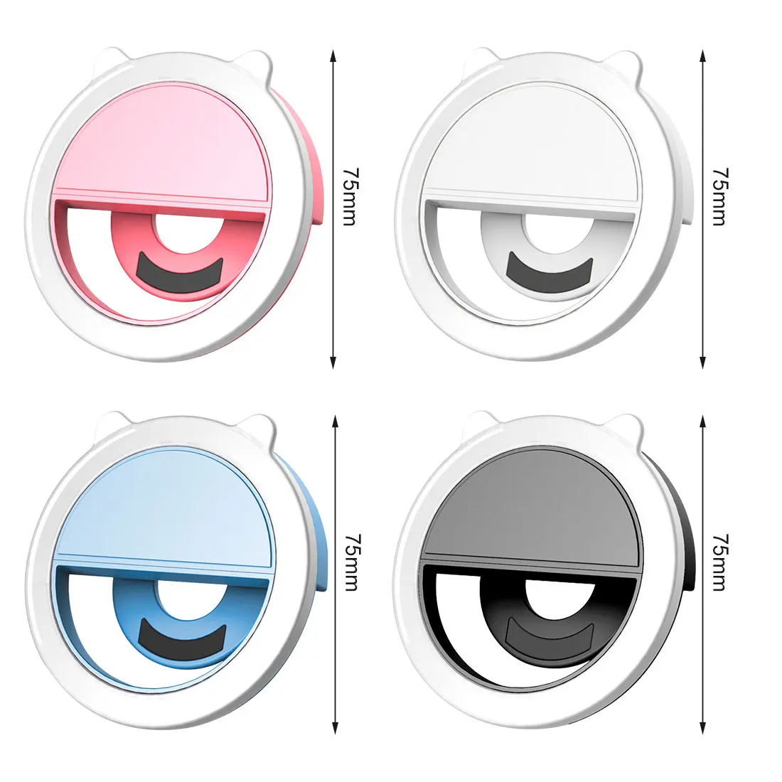 Mini Selfie LED Ring Fill Light Portable Mobile Phone Selfie Lamp 3 Levels Lighting Luminous 36 LEDs Ring Clip For Cell Phones 
Mini Selfie LED Ring Fill Light Portable Mobile Phone Selfie Lamp 3 Levels Lighting Luminous 36 LEDs Ring Clip For Cell Phones