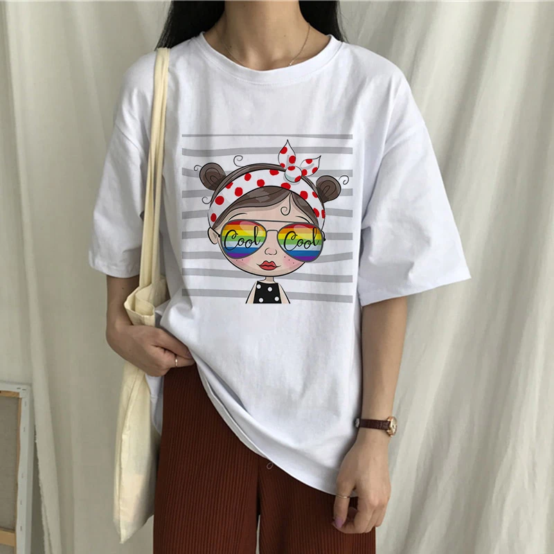 Kawaii cartoon summer T-shirt fashion ladies casual short-sleeved T-shirt O-neck white 90s fashionable cartoon clothing
Kawaii cartoon summer T-shirt fashion ladies casual short-sleeved T-shirt O-neck white 90s fashionable cartoon clothing