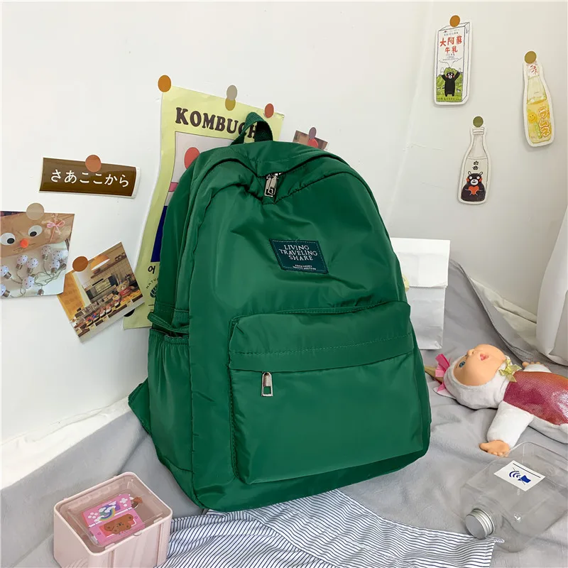 Women Fashion Simple Rivet Backpack Nylon College Wind Backpack for Teenage Girls Female School Bag Bagpack Women's Daypack
Women Fashion Simple Rivet Backpack Nylon College Wind Backpack for Teenage Girls Female School Bag Bagpack Women's Daypack