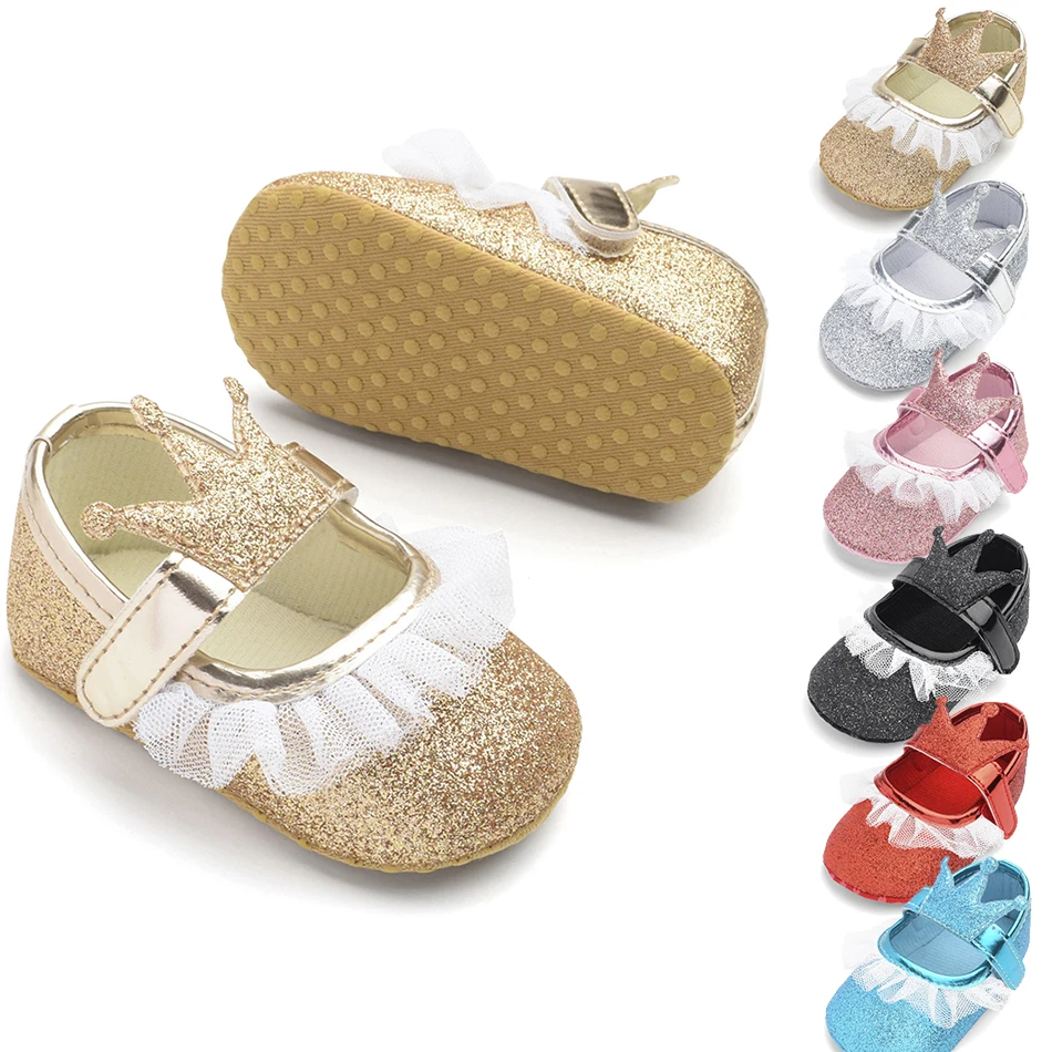 Infant Moccasin Kids Glitter Birthday Crown Mary Jane Flats Toddler Lace Hook and Loop Crib Shoes Baby First Walkers 0-12 Months
Infant Moccasin Kids Glitter Birthday Crown Mary Jane Flats Toddler Lace Hook and Loop Crib Shoes Baby First Walkers 0-12 Months