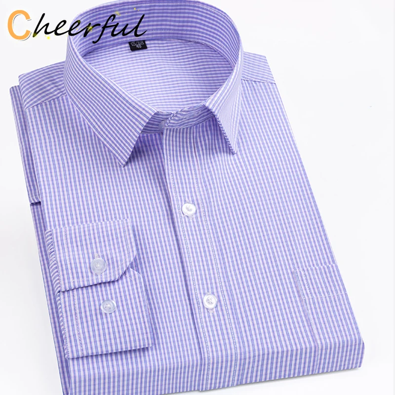 Мужская рубашка с длинным рукавом, фиолетовая Повседневная Рабочая Рубашка в клетку, с карманом спереди
Мужская рубашка с длинным рукавом, фиолетовая Повседневная Рабочая Рубашка в клетку, с карманом спереди