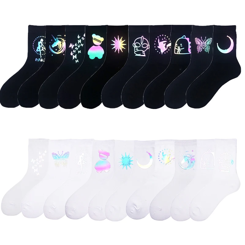 Night Reflect Light Men&Women Socks Funny Harajuku Moon Butterfly Dino Hip-hop Street skateboard sock for Lover skateboard socks
Night Reflect Light Men&Women Socks Funny Harajuku Moon Butterfly Dino Hip-hop Street skateboard sock for Lover skateboard socks
