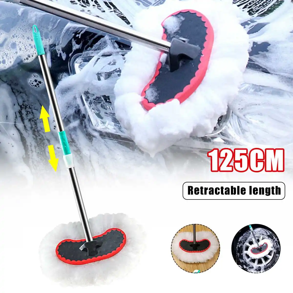 Щетка для чистки автомобиля, 70-125 см 
Щетка для чистки автомобиля, 70-125 см