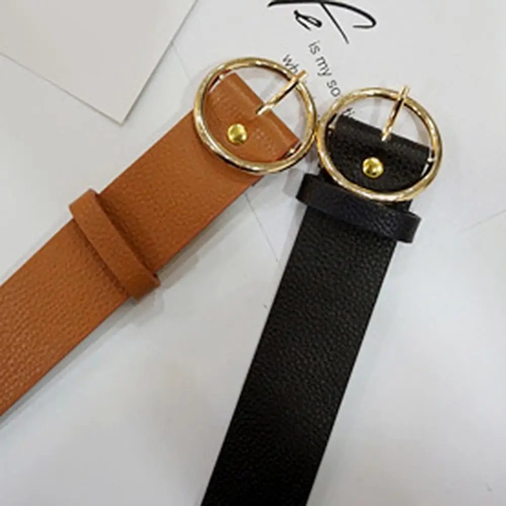 Fashion Women Belts New style Faux Leather Round Pin Buckle Wide Waistband Pants Dress Daily Waist Belt
Fashion Women Belts New style Faux Leather Round Pin Buckle Wide Waistband Pants Dress Daily Waist Belt