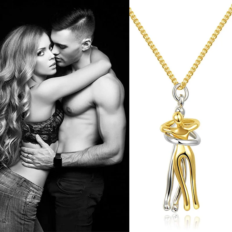 Couple Hugging Pendant Necklace Exquisite Gold Necklaces for Women Fashion Pendants for Couple Necklace Love Witness Jewelry
Couple Hugging Pendant Necklace Exquisite Gold Necklaces for Women Fashion Pendants for Couple Necklace Love Witness Jewelry
