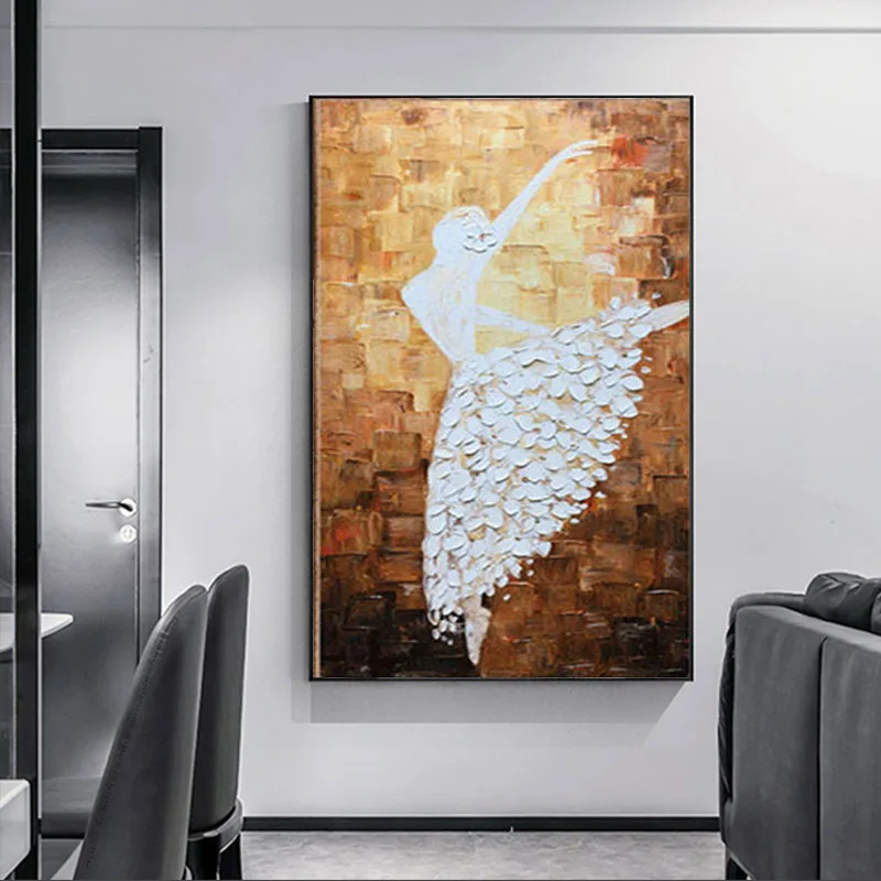 100% Hand-painted dancer decorative Oil Painting On Canvas mordern Art Decorative Picture For bedroom Decoration Wall Cuadros
100% Hand-painted dancer decorative Oil Painting On Canvas mordern Art Decorative Picture For bedroom Decoration Wall Cuadros