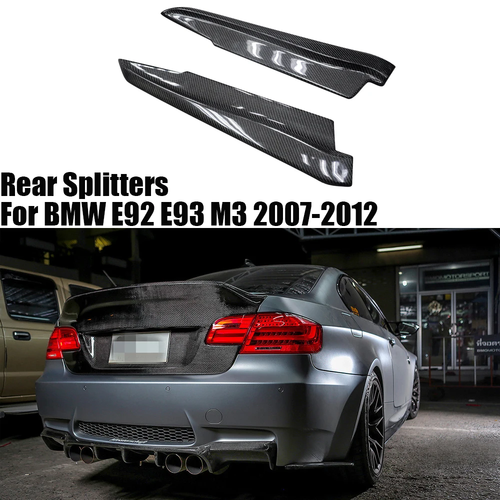 Для BMW E92 E93 M3 2007-2012 натуральное углеродное волокно сплиттеры заднего бампера E Тип крылья боковые губы автозапчасти
Для BMW E92 E93 M3 2007-2012 натуральное углеродное волокно сплиттеры заднего бампера E Тип крылья боковые губы автозапчасти