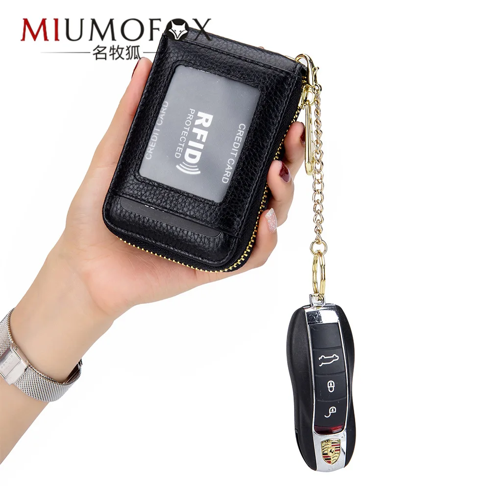 Genuine Leather Men and Women Card Holder Multifunctional Zipper Womens Wallet Credit ID Card Case RFID Mens Keychain Coin Purse
Genuine Leather Men and Women Card Holder Multifunctional Zipper Womens Wallet Credit ID Card Case RFID Mens Keychain Coin Purse