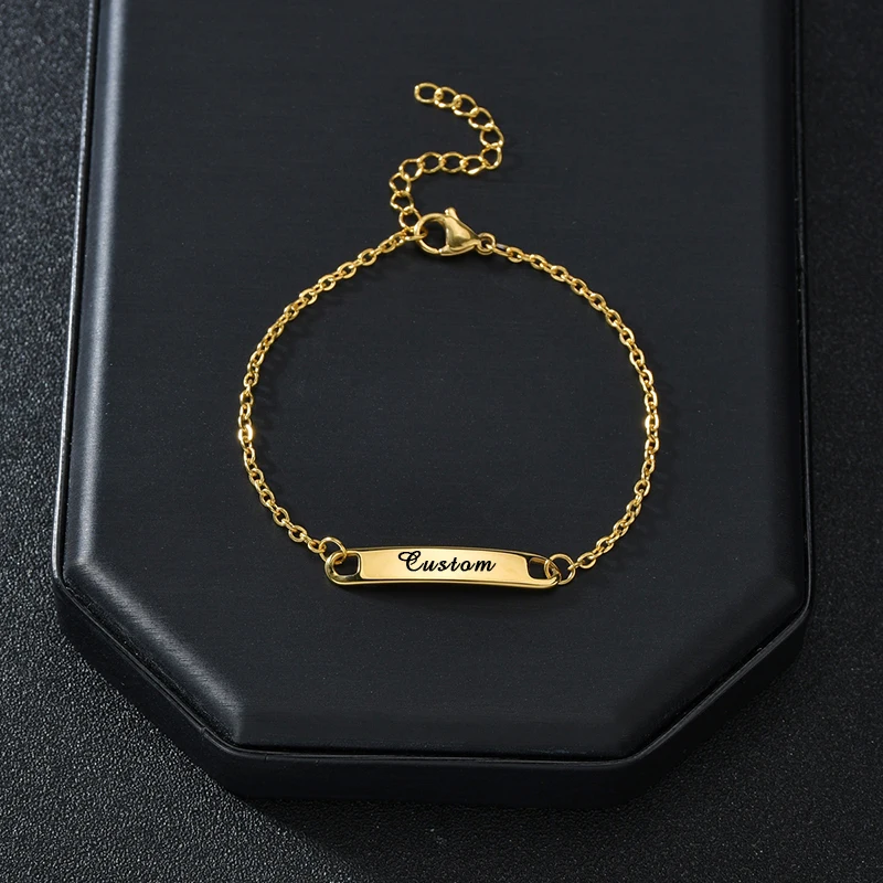 Personalized Custom Engraving Name Letter Bracelet Stainless Steel Lucky Number Birthday Date For Women Man Birthday Gifts
Personalized Custom Engraving Name Letter Bracelet Stainless Steel Lucky Number Birthday Date For Women Man Birthday Gifts