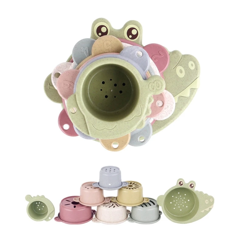 2021 New Set of 8 Cups Sand Play Set Alligator Shape Stacking Cup Set Interactive Play Water Toy Gift for Baby Outdoor Water Toy
2021 New Set of 8 Cups Sand Play Set Alligator Shape Stacking Cup Set Interactive Play Water Toy Gift for Baby Outdoor Water Toy