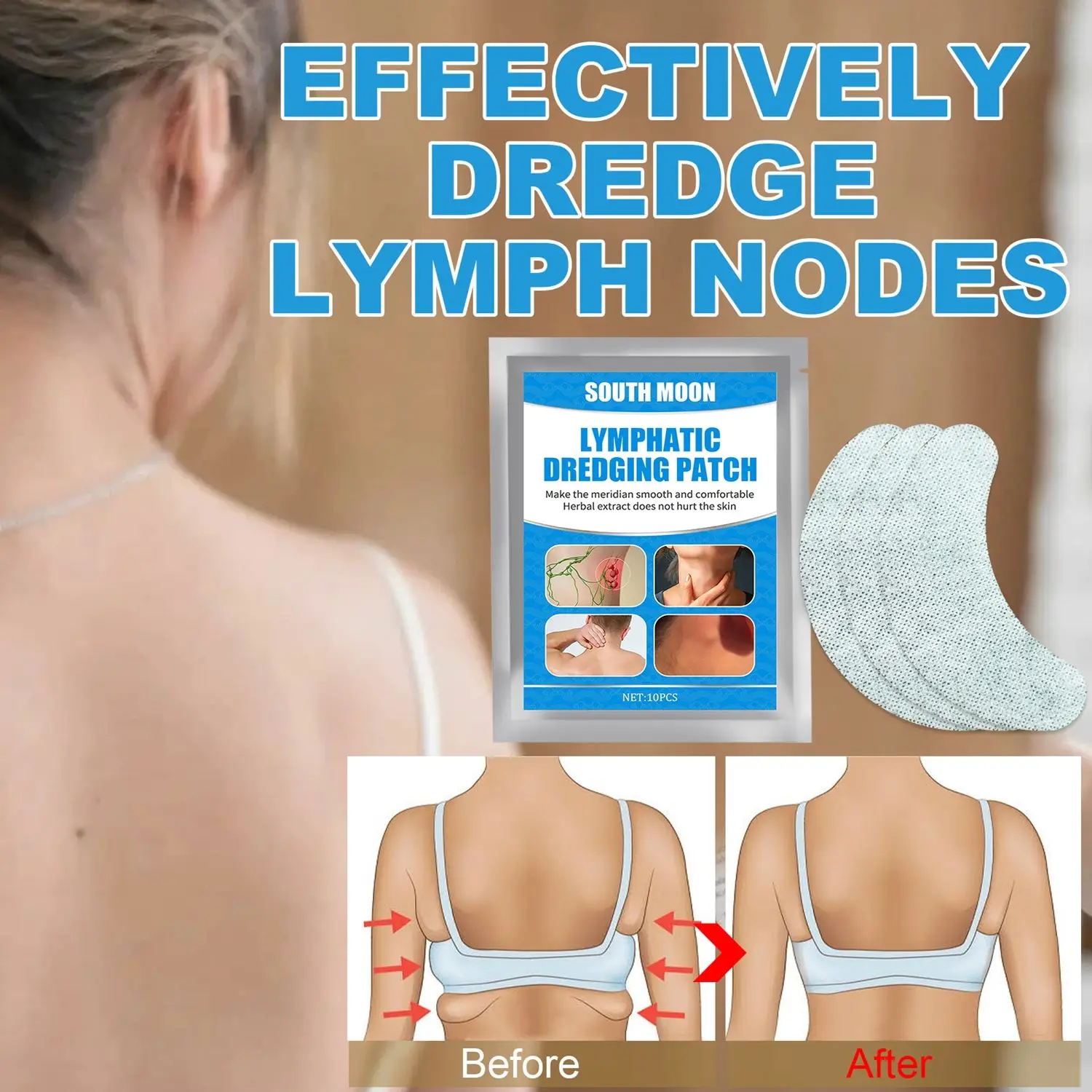 10PCS Adult Herbal Health Care Detox Neck Lymph Care Patch Breast Anti-Swelling Sticker
10PCS Adult Herbal Health Care Detox Neck Lymph Care Patch Breast Anti-Swelling Sticker