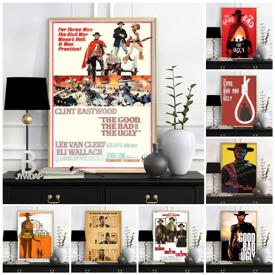 The Good The Bad And the Ugly Movie Posters And Prints Canvas Art Painting Wall Pictures For Living Room Decoration Home Decor
The Good The Bad And the Ugly Movie Posters And Prints Canvas Art Painting Wall Pictures For Living Room Decoration Home Decor