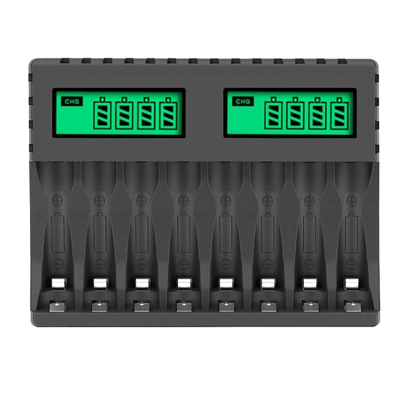 Battery Charger LCD Display Smart Intelligent 8-Slot Chargers for AA/AAA NiCd NiMh Rechargeable Batteries AA AAA Charger
Battery Charger LCD Display Smart Intelligent 8-Slot Chargers for AA/AAA NiCd NiMh Rechargeable Batteries AA AAA Charger