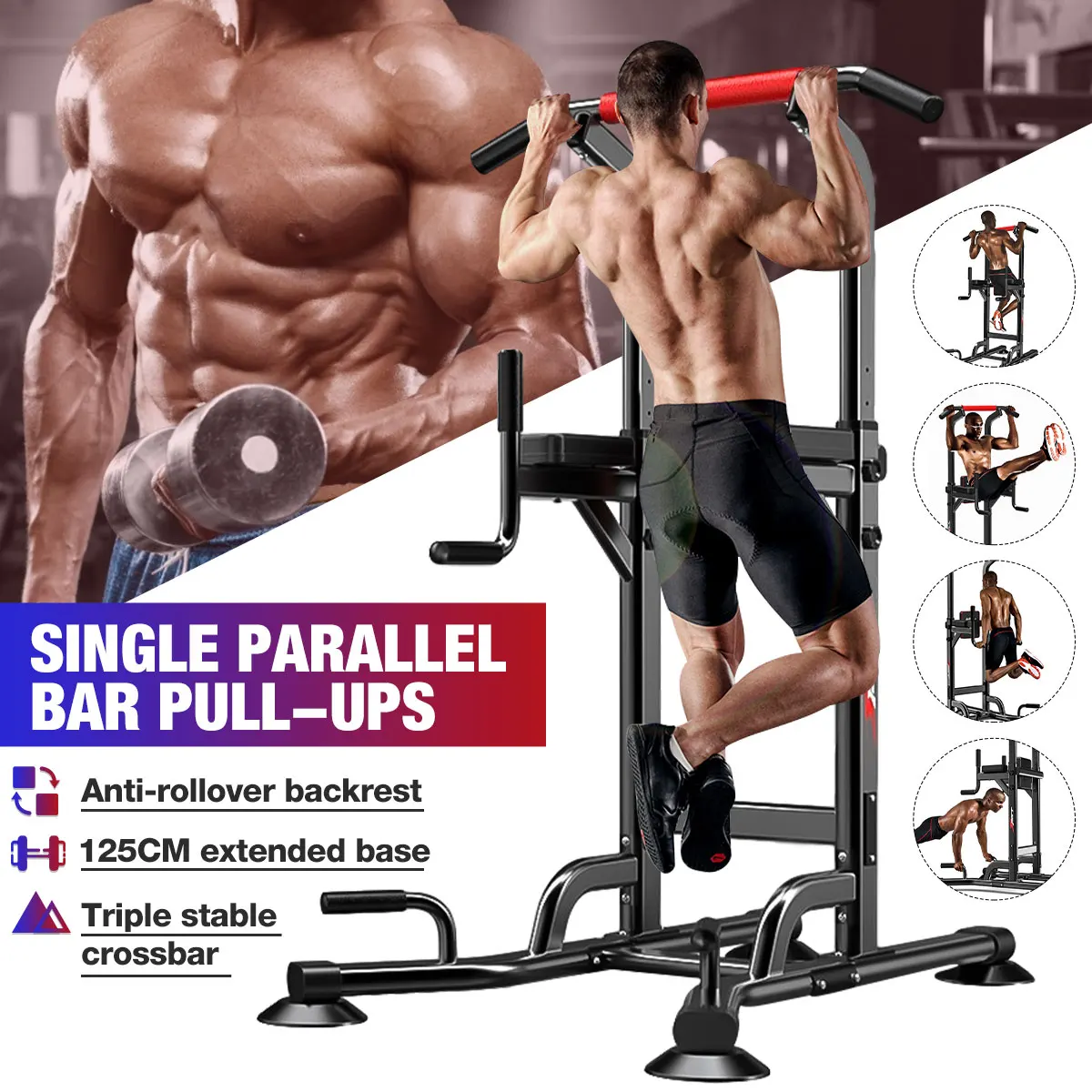 300kg Horizontal Bars Indoor Single Parallel Bar Equipment with 6-Speed Adjustable Training For Home Gym Workout Fitness Pull Up
300kg Horizontal Bars Indoor Single Parallel Bar Equipment with 6-Speed Adjustable Training For Home Gym Workout Fitness Pull Up