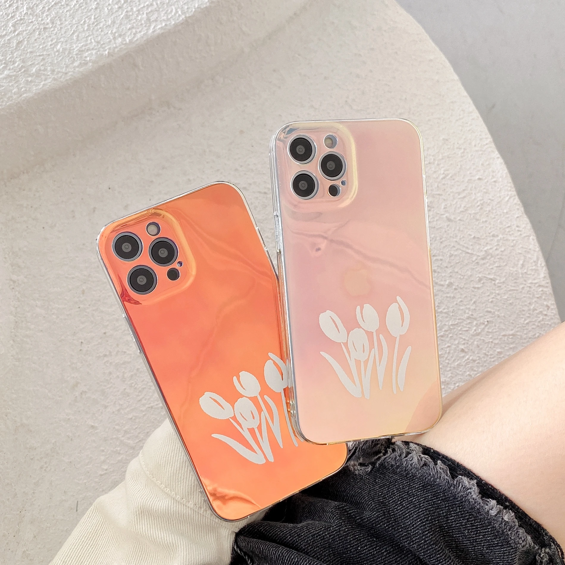 Laser Illustration Flower Color Changing Phone Case For IPhone 13 12 11 Pro Max XS XR 7 8Plus Non-Slip Back Cover
Laser Illustration Flower Color Changing Phone Case For IPhone 13 12 11 Pro Max XS XR 7 8Plus Non-Slip Back Cover