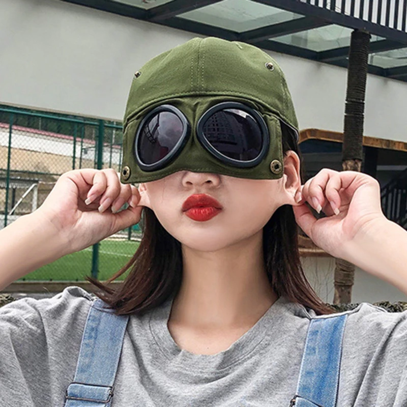Sunglasses Caps Women Men Aviator Hat Summer Fashion Baseball Cap With Glasses UV Protection Visors Adjustable Hats New
Sunglasses Caps Women Men Aviator Hat Summer Fashion Baseball Cap With Glasses UV Protection Visors Adjustable Hats New