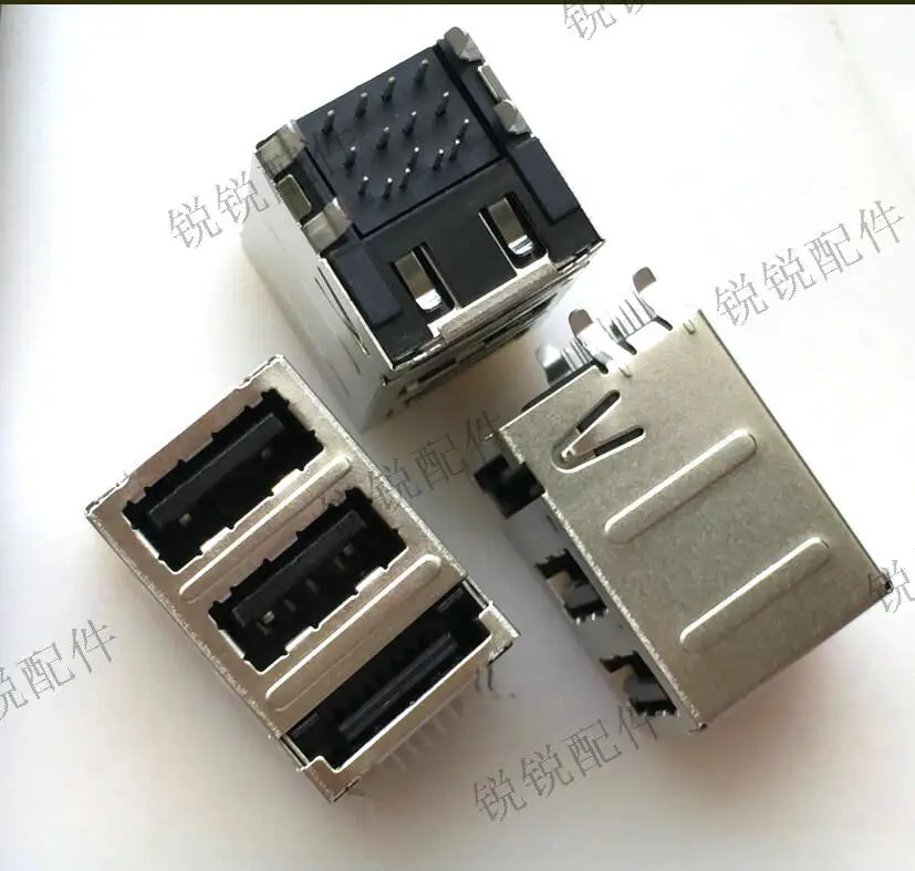For LOTES USB + hookup to three layers of 15P 3 in 1 three USB socket connector hookup to the female connector connecto
For LOTES USB + hookup to three layers of 15P 3 in 1 three USB socket connector hookup to the female connector connecto