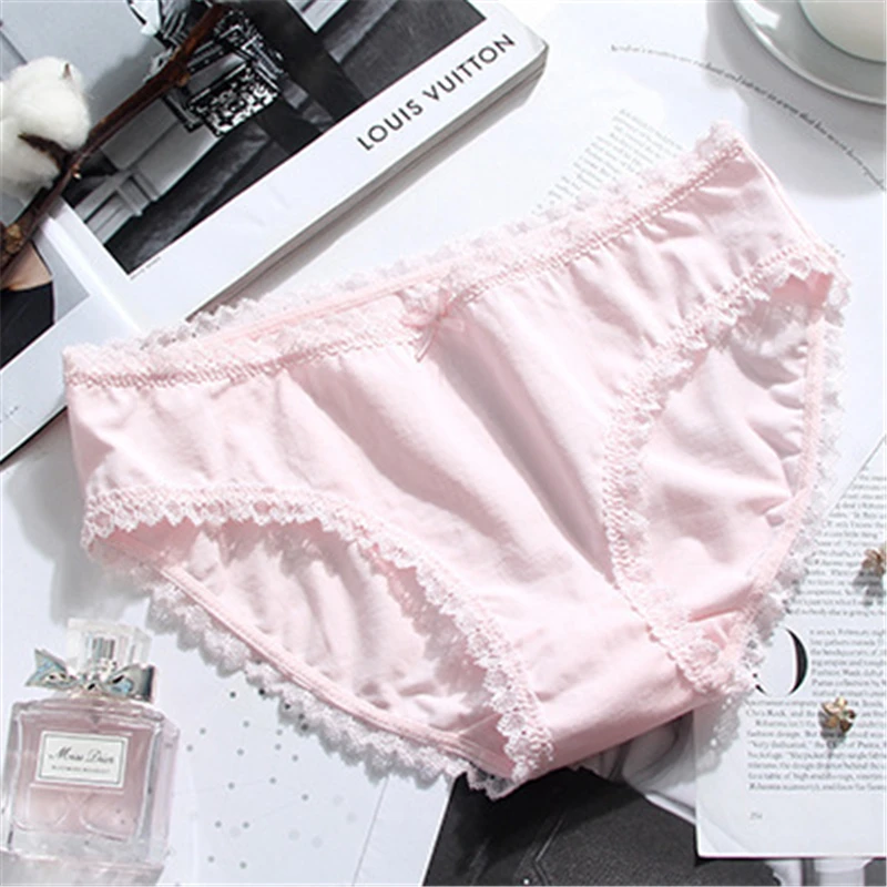 Ladies Sexy Lace Edge Comfortable Underpants Lace Low Waist Pure Color Simple and Comfortable Breathable Underwear Briefs A19256
Ladies Sexy Lace Edge Comfortable Underpants Lace Low Waist Pure Color Simple and Comfortable Breathable Underwear Briefs A19256