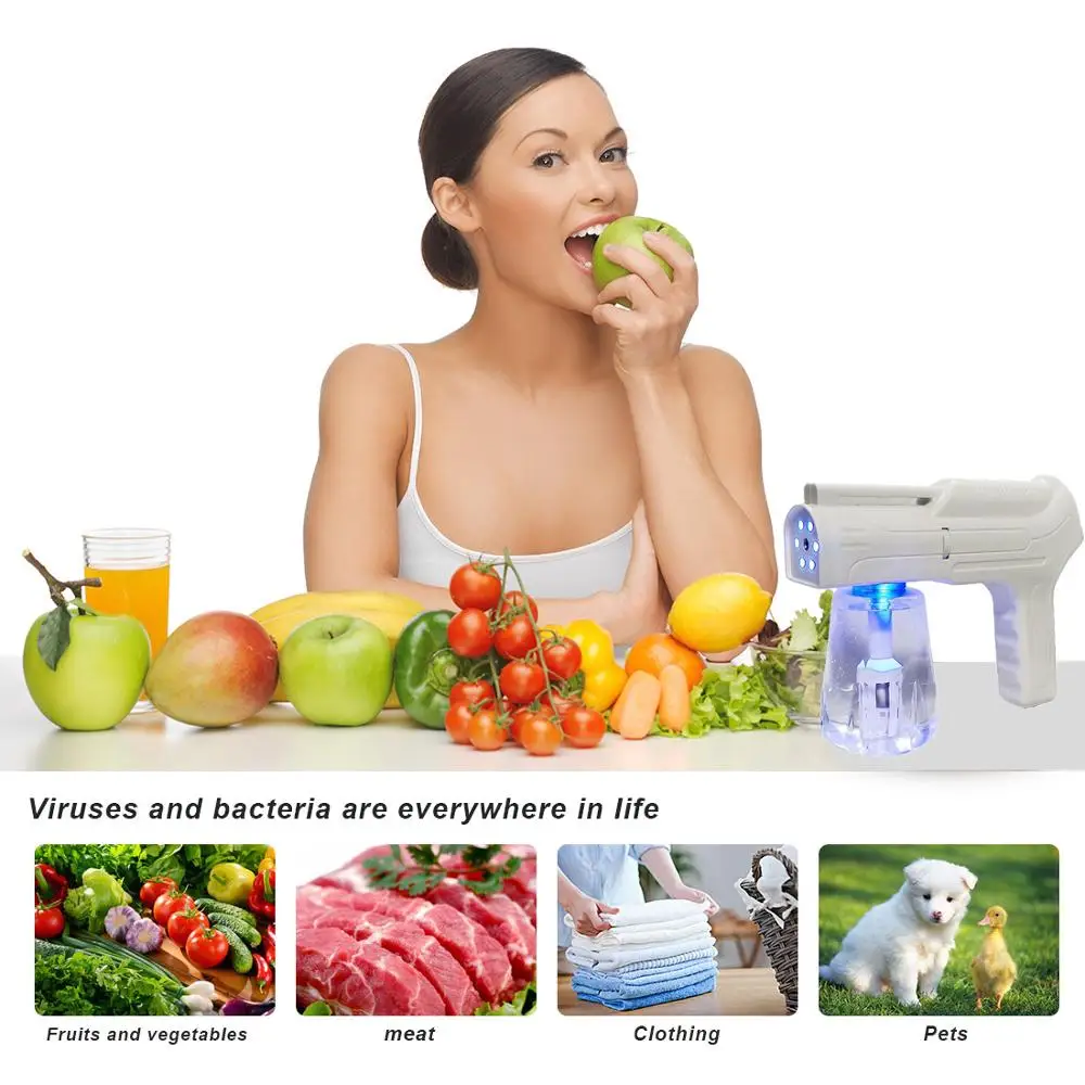 Disinfection Nano Steam Gun Hypochlorous Acid Water Generator Spray Integrated Machine Wireless Blue Ray Nano Disinfection Spray
Disinfection Nano Steam Gun Hypochlorous Acid Water Generator Spray Integrated Machine Wireless Blue Ray Nano Disinfection Spray