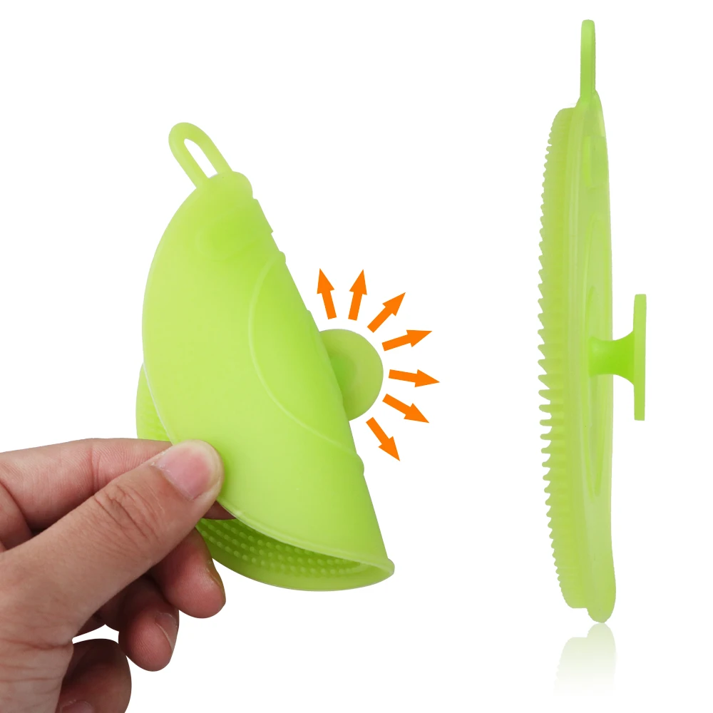 1pc Silicone Dish Bowl Cleaning Brush suction cup Fruit Cleaning Sponges Scouring Pads Cooking Cleaning Tool Kitchen Accessories
1pc Silicone Dish Bowl Cleaning Brush suction cup Fruit Cleaning Sponges Scouring Pads Cooking Cleaning Tool Kitchen Accessories