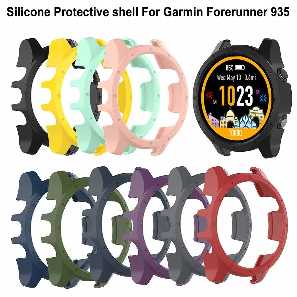 Силиконовый защитный чехол для смарт-часов ForGarminForerunner 935 945, чехлы с браслетом и циферблатом, Противоударная защита от царапин
Силиконовый защитный чехол для смарт-часов ForGarminForerunner 935 945, чехлы с браслетом и циферблатом, Противоударная защита от царапин