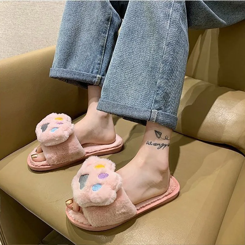Women Slippers Ladies Winter Cute Warm Short Plush Solid Flats Female Indoor Home Casual Soft Comfortable Shoes Hot Fashion 2021
Women Slippers Ladies Winter Cute Warm Short Plush Solid Flats Female Indoor Home Casual Soft Comfortable Shoes Hot Fashion 2021