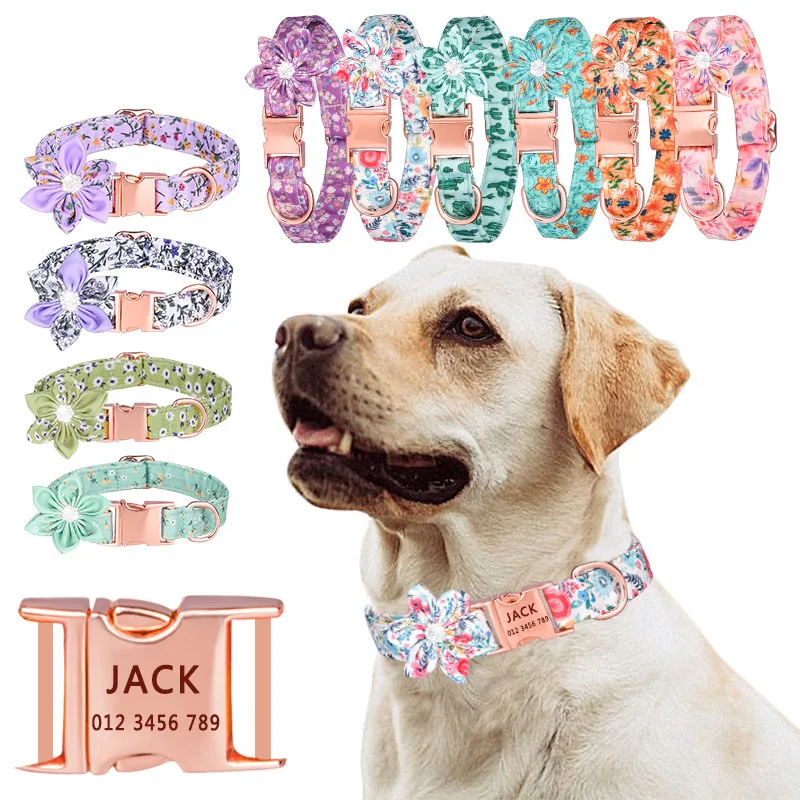 New Arrival Six Petal Flower Dog Collar Comfortable Pet Collar Free Engraved Detachable Collars for Small Medium Large Dogs
New Arrival Six Petal Flower Dog Collar Comfortable Pet Collar Free Engraved Detachable Collars for Small Medium Large Dogs