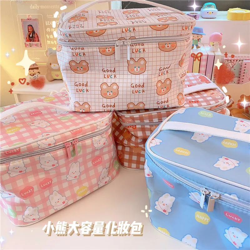 Cartoon Cute Bear and Rabbit Cosmetic Bag Ins Wind Large Capacity Portable Toiletry Bag Cosmetic Storage Bag Portable
Cartoon Cute Bear and Rabbit Cosmetic Bag Ins Wind Large Capacity Portable Toiletry Bag Cosmetic Storage Bag Portable