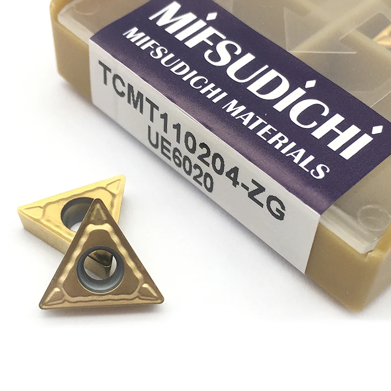 10PCS TCMT110204 ZG UE6020 Carbide Inserts Internal Turning Tool TCMT 110204 High Quality CNC Machine Tools Lathe Cutter Tool 
10PCS TCMT110204 ZG UE6020 Carbide Inserts Internal Turning Tool TCMT 110204 High Quality CNC Machine Tools Lathe Cutter Tool