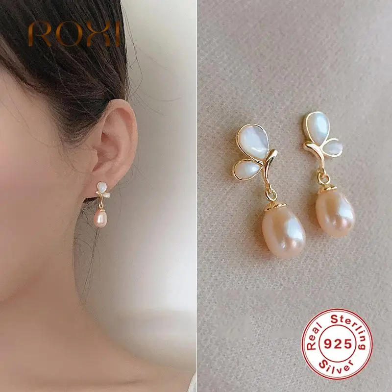 ROXI Ins Korean Pearls Butterfly Stud Earrings for Women 925 Sterling Silver Earring Jewelry Casual New Winter Style Pendientes
ROXI Ins Korean Pearls Butterfly Stud Earrings for Women 925 Sterling Silver Earring Jewelry Casual New Winter Style Pendientes