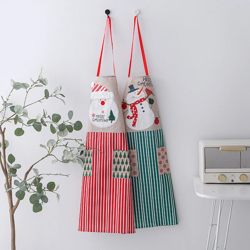 Kitchen Cooking Aprons with Adjustable Ties for Men Women Christmas Apron Cute Santa Snowman
Kitchen Cooking Aprons with Adjustable Ties for Men Women Christmas Apron Cute Santa Snowman