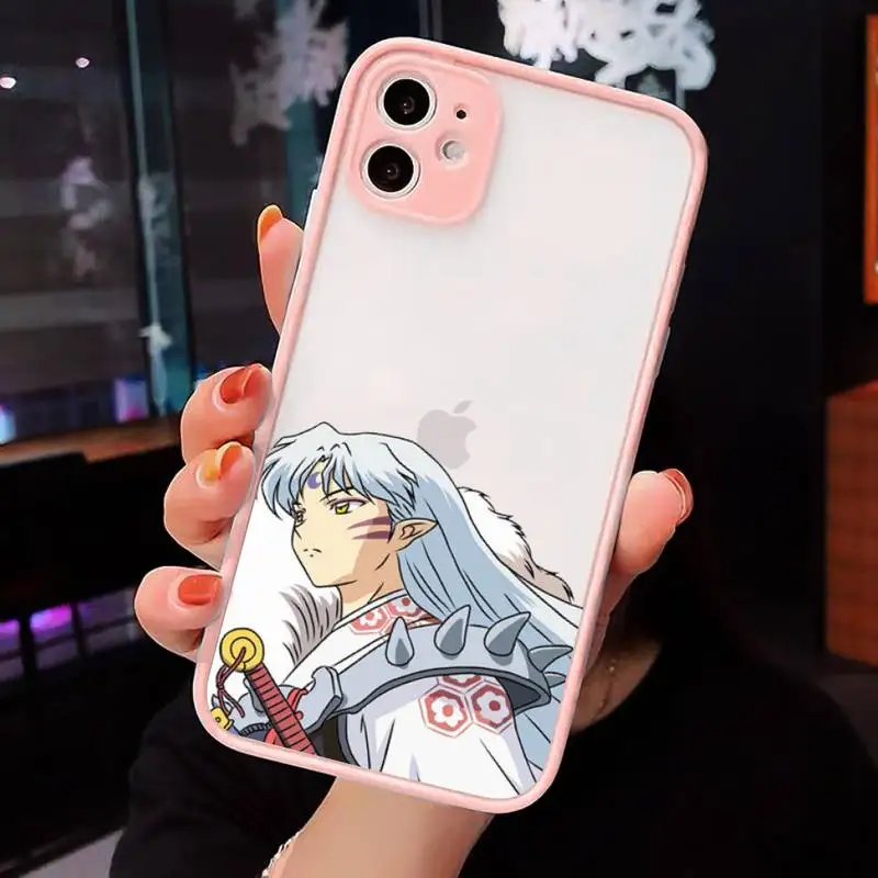 Anime Inuyasha Phone Cases Matte transparent For Pink iPhone 12 Mini 11 Pro XR XS Max 7 8 Plus X Back Cover 
Anime Inuyasha Phone Cases Matte transparent For Pink iPhone 12 Mini 11 Pro XR XS Max 7 8 Plus X Back Cover