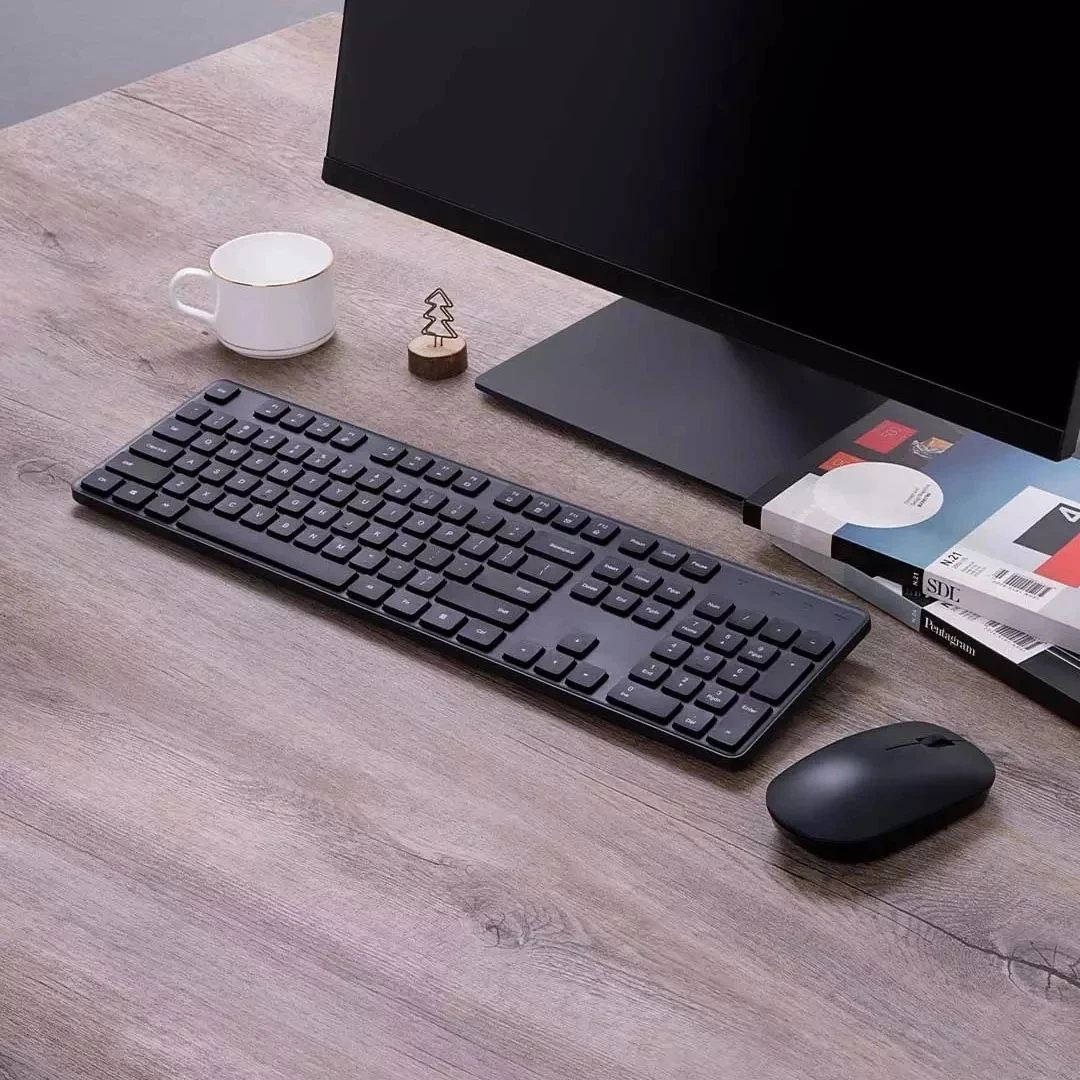 Xiaomi Wireless Keyboard and Mouse Set Wireless Office Wireless Transmission Multi-function Shortcut Simple Thin with Mi Logo
Xiaomi Wireless Keyboard and Mouse Set Wireless Office Wireless Transmission Multi-function Shortcut Simple Thin with Mi Logo