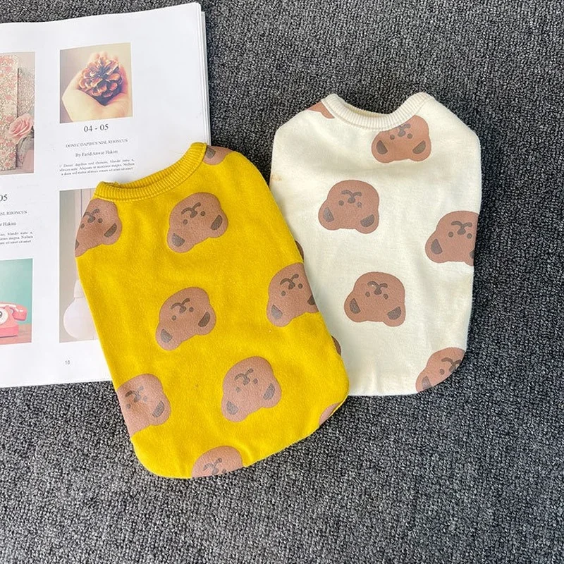 2021 Summer Dog Vest Tshirt for Small Medium Dogs Cream Bear Dog Clothes Cool Bichon Yorkie Shirt Kawaii Korea Bulldog Costume
2021 Summer Dog Vest Tshirt for Small Medium Dogs Cream Bear Dog Clothes Cool Bichon Yorkie Shirt Kawaii Korea Bulldog Costume