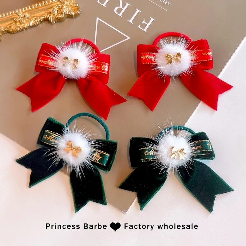 2Pcs/set Girls Cute Bow Elastic Red Green Velvet Hair Rope Bands Ponytail Holder Kid Fashion Hair Braid Christmas New Year Gifts
2Pcs/set Girls Cute Bow Elastic Red Green Velvet Hair Rope Bands Ponytail Holder Kid Fashion Hair Braid Christmas New Year Gifts