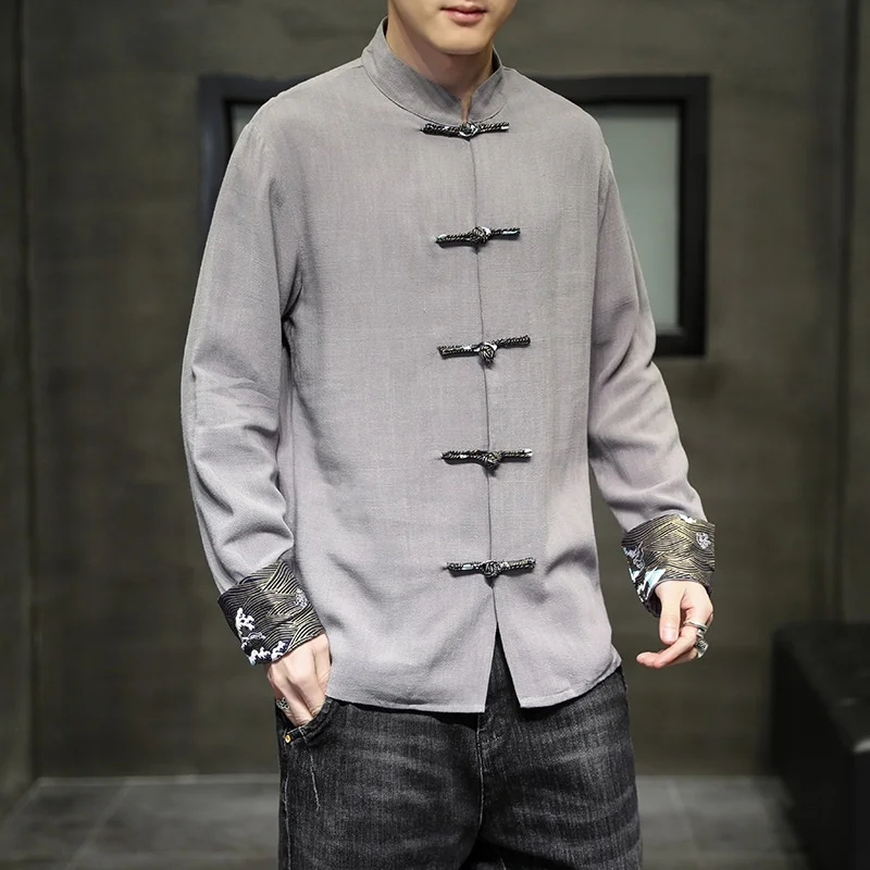 2021 Spring New Men'S Chinese Style Cotton Linen Coat Loose Kimono Cardigan Men Solid Color Linen Outerwear Jacket Coats KK3798
2021 Spring New Men'S Chinese Style Cotton Linen Coat Loose Kimono Cardigan Men Solid Color Linen Outerwear Jacket Coats KK3798