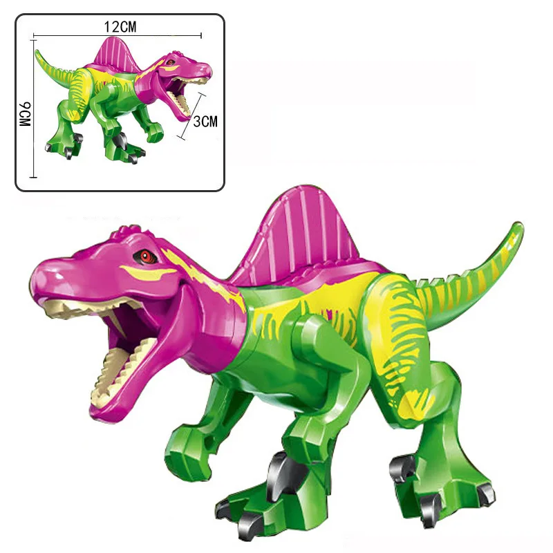 New Colorful Dinosaur Building Blocks Stegosaurus Spinosaurus Brontosaurus Small Particle Assembly Toy Children Puzzle Toys Gift
New Colorful Dinosaur Building Blocks Stegosaurus Spinosaurus Brontosaurus Small Particle Assembly Toy Children Puzzle Toys Gift
