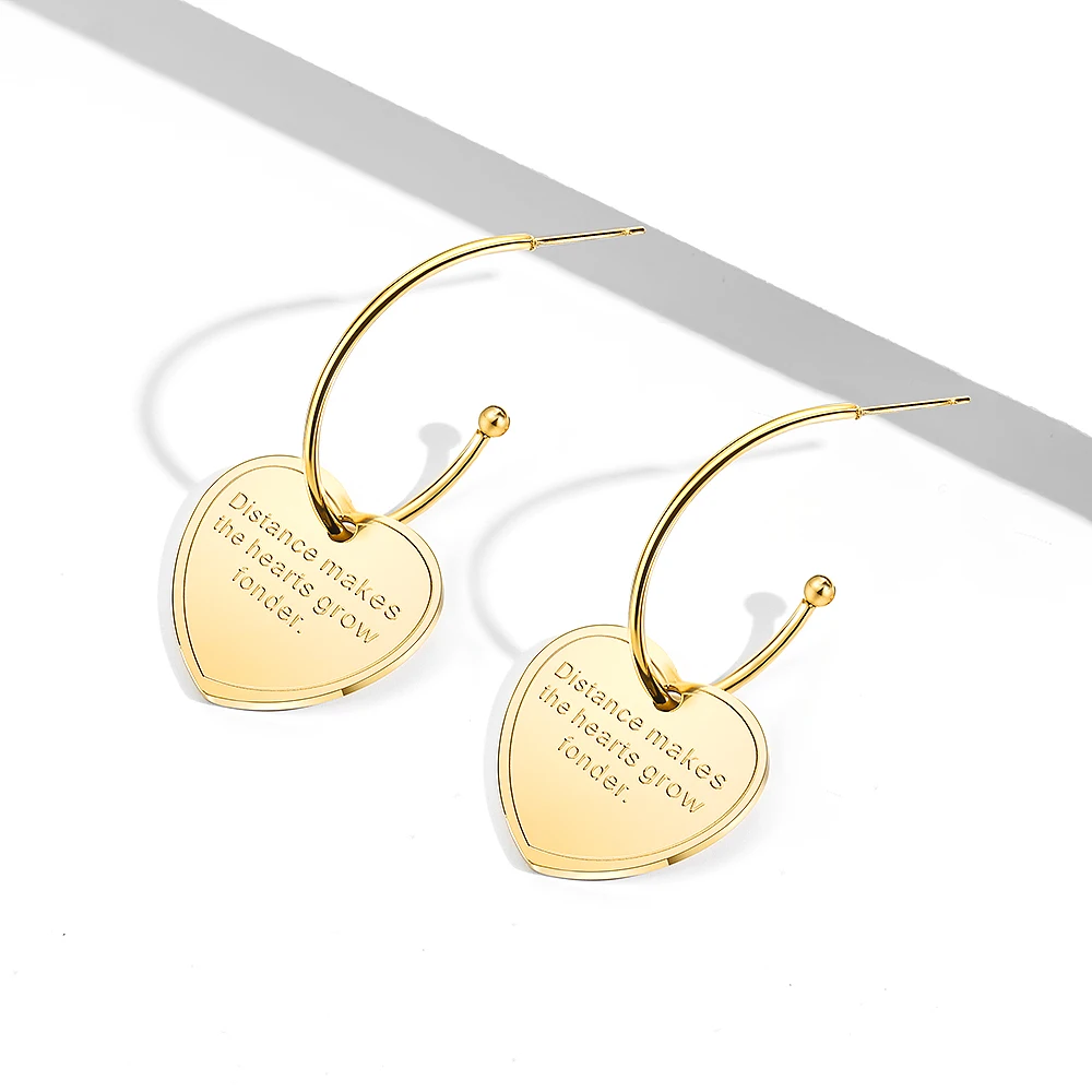 Ant Angel Titanium Stainless Steel Hrart Drop Earring for Women Gold Plate Earring for Gift and Souvenir 
Ant Angel Titanium Stainless Steel Hrart Drop Earring for Women Gold Plate Earring for Gift and Souvenir