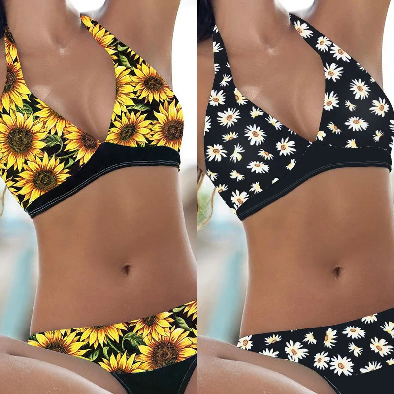 Low Wasit Sexy Beach Swimsuits Women 2 Pieces Bikinis 2020 New Print Style Halter Biquinis Swimwear Mini Bikinis
Low Wasit Sexy Beach Swimsuits Women 2 Pieces Bikinis 2020 New Print Style Halter Biquinis Swimwear Mini Bikinis