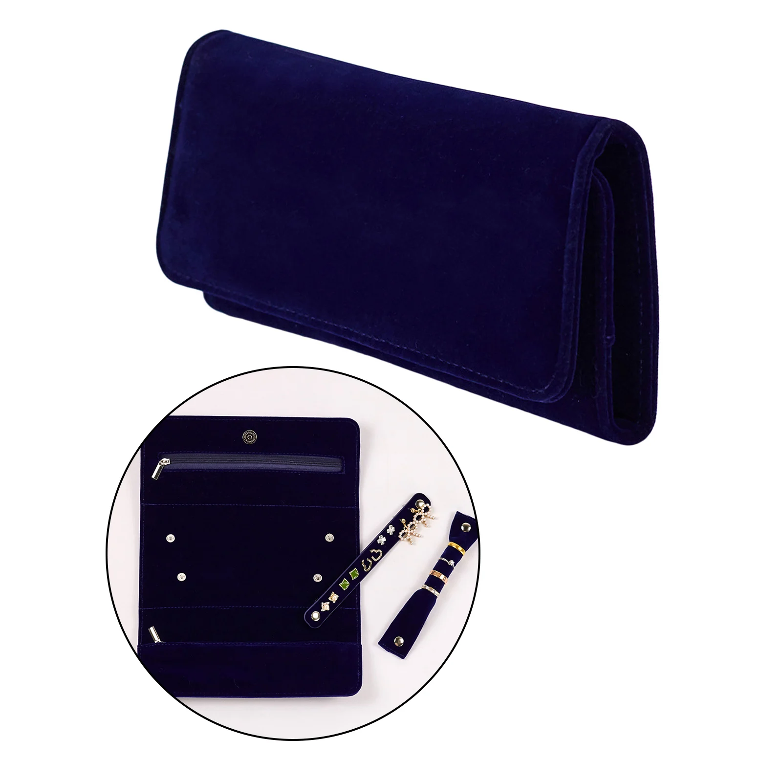 Travel Jewelry Organizer Roll Foldable Jewelry Case for Journey-Rings Necklaces Jewerly Storage Bag
Travel Jewelry Organizer Roll Foldable Jewelry Case for Journey-Rings Necklaces Jewerly Storage Bag