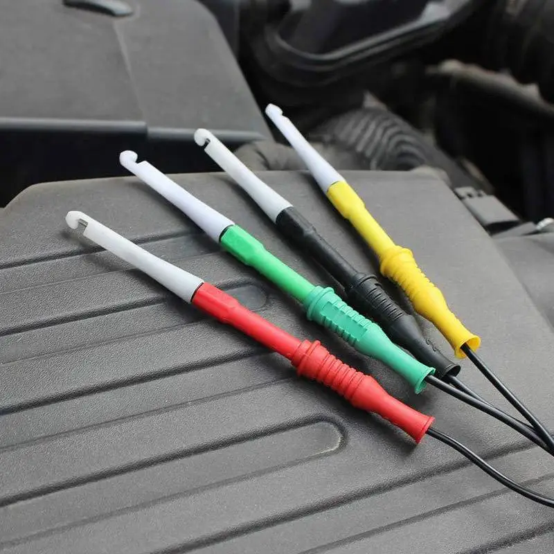 4Pcs/Set 0.7mm nsulation Piercing Clips Needle 4mm Non-Destructive Back Probe Pin Test Probes Wire Insulation Piercer Clip
4Pcs/Set 0.7mm nsulation Piercing Clips Needle 4mm Non-Destructive Back Probe Pin Test Probes Wire Insulation Piercer Clip