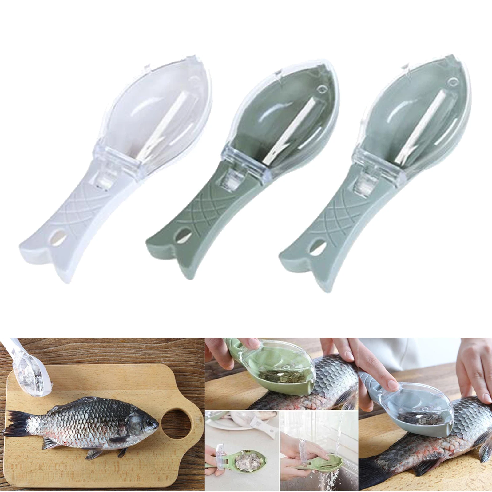 

Fish Scaler - Easily Remove Fish Scales Without Fuss or Mess - Practical Kitchen Tools