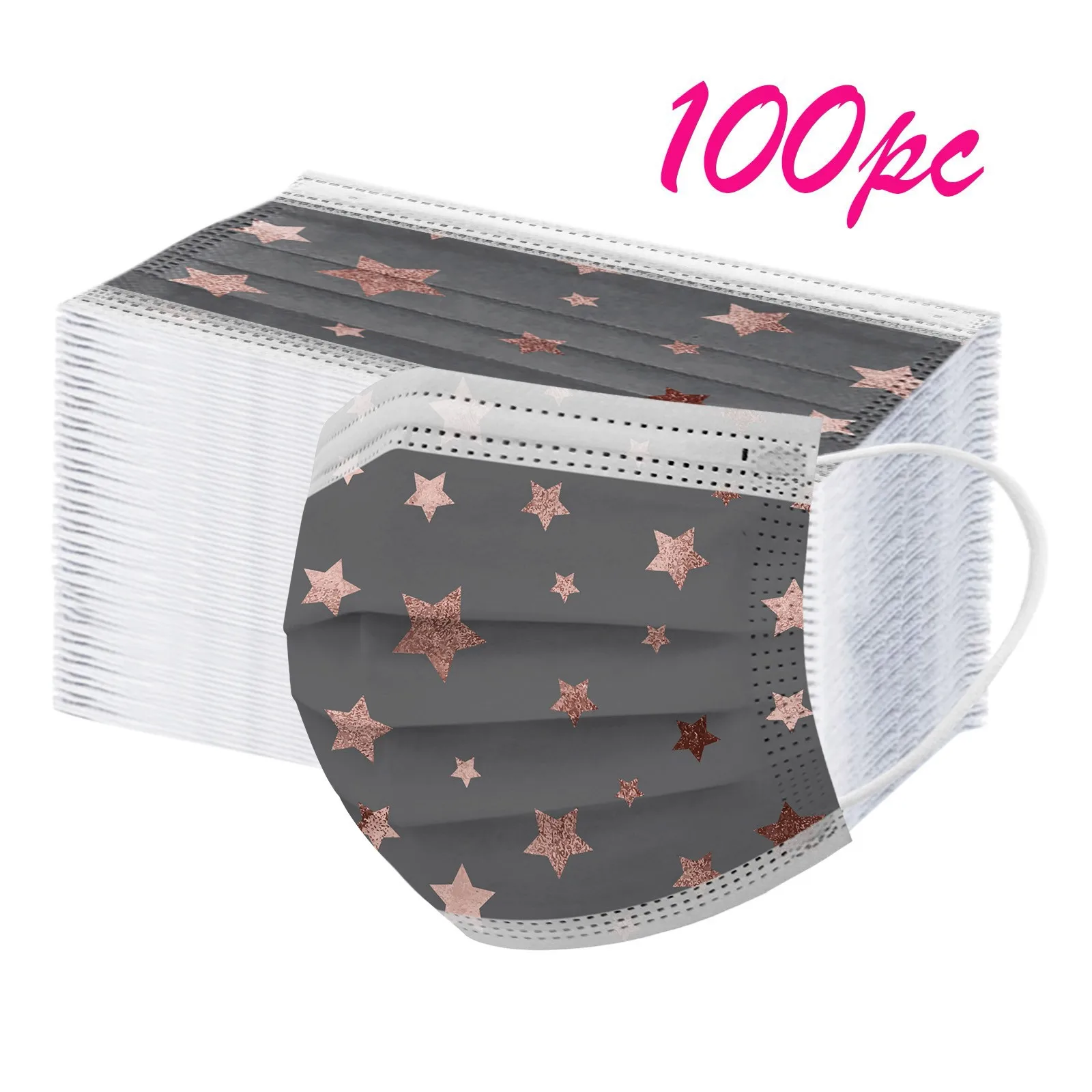 10/20/30/50/100PCS Stars Printing mask Disposable for Protection Face Mask Breathable 3-Layer Face Masks mascarillas
10/20/30/50/100PCS Stars Printing mask Disposable for Protection Face Mask Breathable 3-Layer Face Masks mascarillas