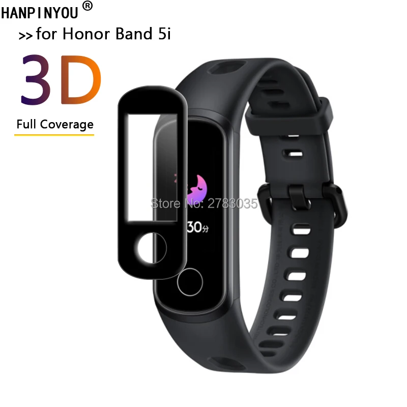 Фото Смарт браслет для Honor Band 5i полное покрытие 3D изогнутое мягкая ПЭТ пленка из