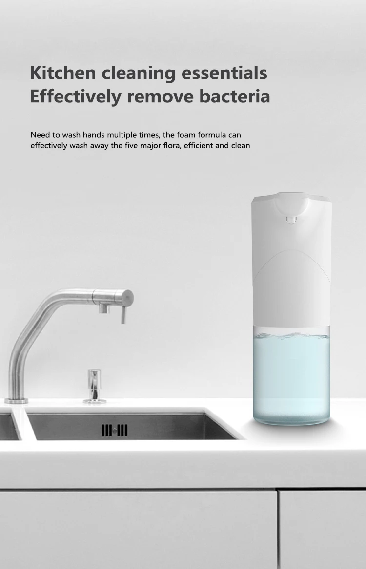 350ml Automatic Soap Dispenser Touchless Induction Foam Portable Soap Dispensers Bathroom Products Household Merchandises
350ml Automatic Soap Dispenser Touchless Induction Foam Portable Soap Dispensers Bathroom Products Household Merchandises