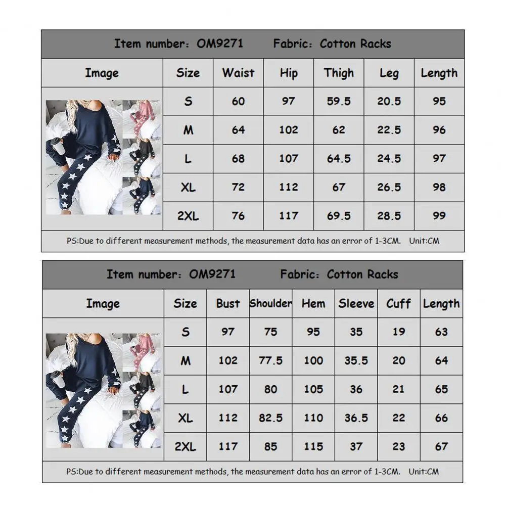 Women Autumn Long Sleeve Blouse Sweatshirt Pants Set Star Print Tracksuit Outfit Sport Matching Sets Casual Female Outfit
Women Autumn Long Sleeve Blouse Sweatshirt Pants Set Star Print Tracksuit Outfit Sport Matching Sets Casual Female Outfit