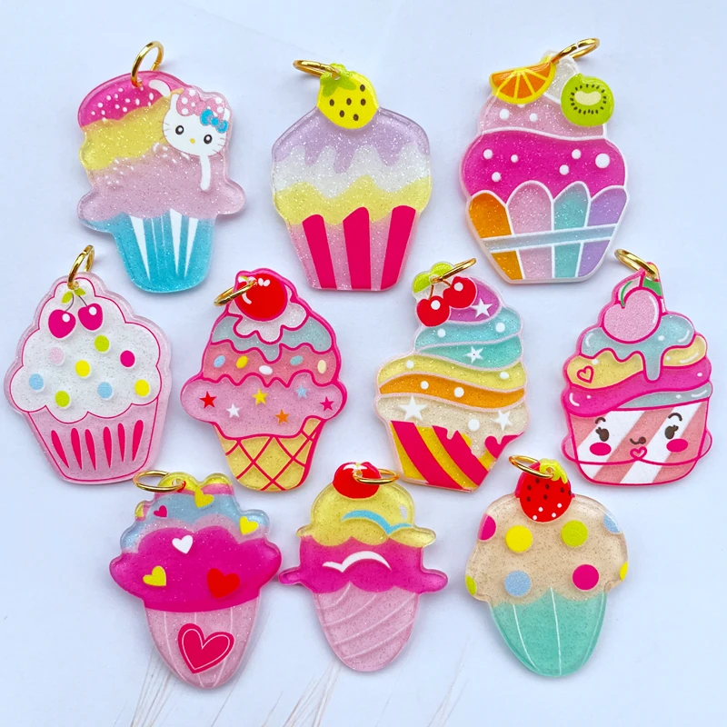 10 Cute Cartoon Ice Cream Series Acrylic Key Chain Pendant Necklace Pendant For DIY Accessories 025
10 Cute Cartoon Ice Cream Series Acrylic Key Chain Pendant Necklace Pendant For DIY Accessories 025