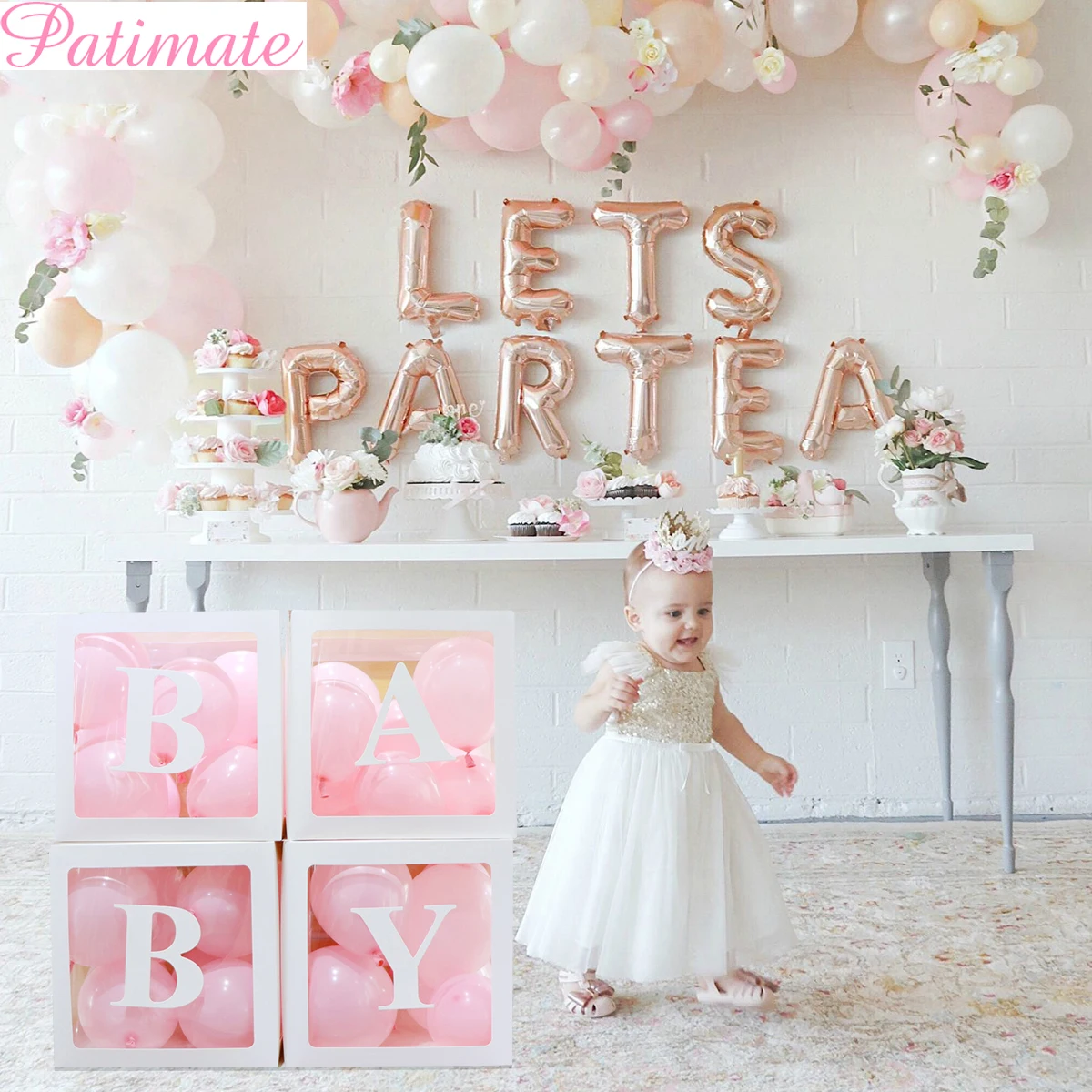PATIMATE Baby Shower Transparent Box Baby Shower Decorations Boy Girl 1st Birthday Party Decor Kids Babyshower Gift Favors
PATIMATE Baby Shower Transparent Box Baby Shower Decorations Boy Girl 1st Birthday Party Decor Kids Babyshower Gift Favors